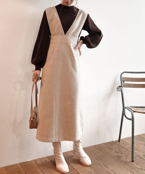 archives(アルシーヴ)の「パイピングヘリンボーンワンピース(ワンピース・レディース・アイボリー/ブラック/ブラウン・MEDIUM)」の7枚目の写真