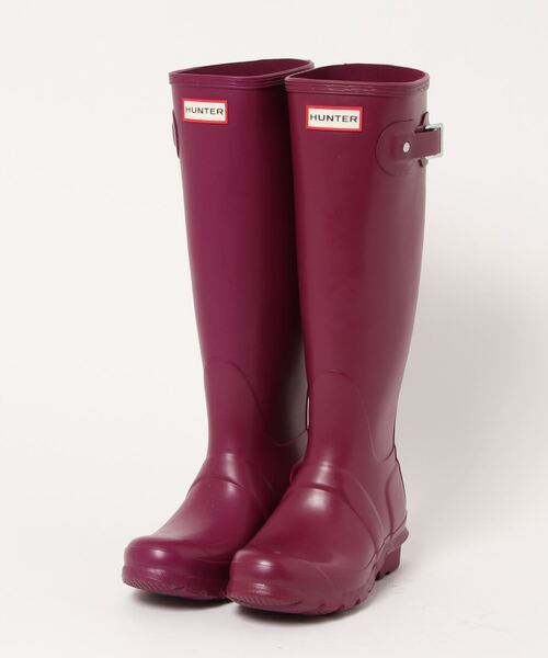 HUNTER(ハンター)の「《HUNTER》WOMENS ORG TALL オリジナル トール レイン ブーツ(レインシューズ・レディース・パープル/シルバー/ブラック/レッド/グレー系その他・UK5/UK6/UK4/UK3)」の3枚目の写真