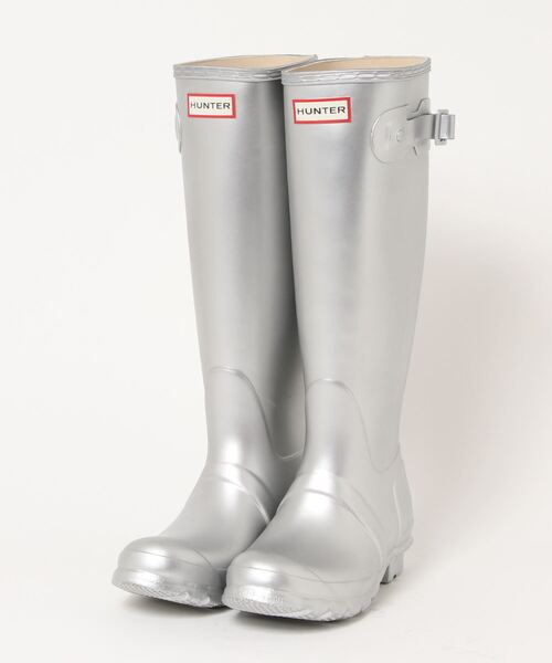 HUNTER(ハンター)の「《HUNTER》WOMENS ORG TALL オリジナル トール レイン ブーツ(レインシューズ・レディース・パープル/シルバー/ブラック/レッド/グレー系その他・UK5/UK6/UK4/UK3)」の5枚目の写真