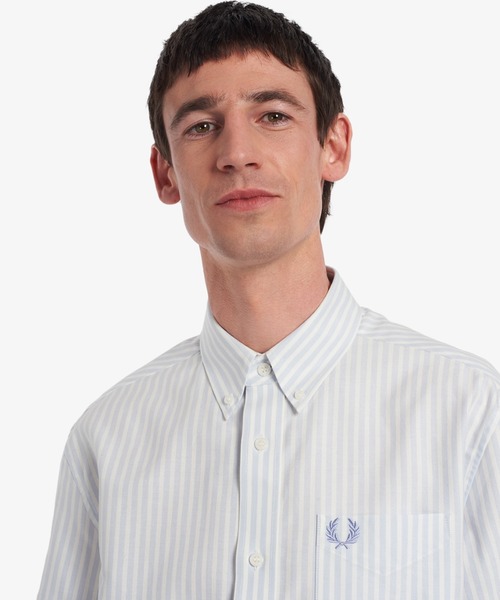 FRED PERRY（フレッドペリー）の「Vertical Stripe Shirt（シャツ/ブラウス・メンズ・ホワイト/ホワイト系その他・S/M/L/XS）」の12枚目の写真