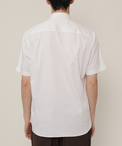 KASHIYAMA（カシヤマ）の「ボタンダウンショートスリーブ　サテンストレッチ　カジュアルテイルシャツ（シャツ/ブラウス・メンズ・ブルー/ホワイト/ネイビー・マルチサイズ）」の19枚目の写真