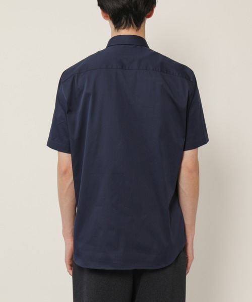 KASHIYAMA（カシヤマ）の「ボタンダウンショートスリーブ　サテンストレッチ　カジュアルテイルシャツ（シャツ/ブラウス・メンズ・ブルー/ホワイト/ネイビー・マルチサイズ）」の15枚目の写真