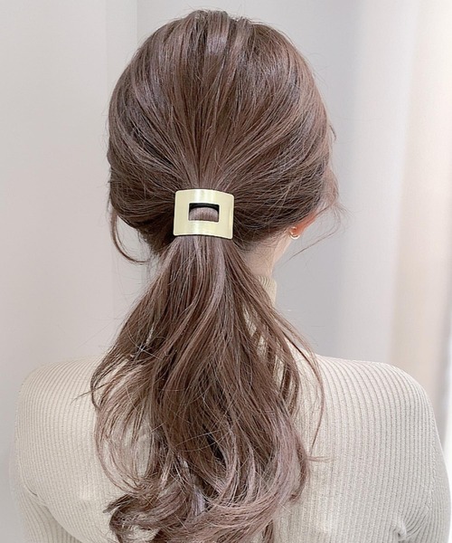 Chouchou Select ヘアゴム Pur Tone Goods トーンセレクトグッズ のファッション Select メタルスクエアヘアゴム ヘアゴム Tone