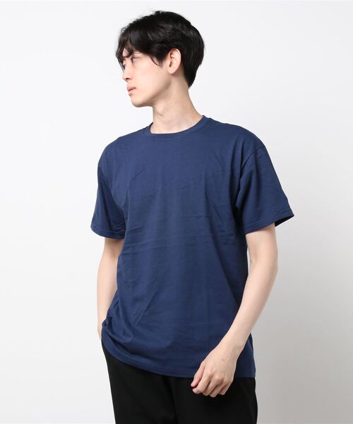 FRUIT OF THE LOOM(フルーツオブザルーム)の「ワッペンTEE / Tシャツ / 半袖 / トップス / シンプル / カジュアル / 無地 / ワンポイント / ユニセックス(Tシャツ/カットソー・メンズ・ネイビー/ブラック/グレー/ホワイト・S/M/L/XL)」の19枚目の写真