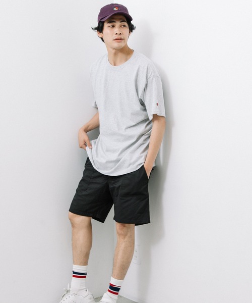 FRUIT OF THE LOOM(フルーツオブザルーム)の「ワッペンTEE / Tシャツ / 半袖 / トップス / シンプル / カジュアル / 無地 / ワンポイント / ユニセックス(Tシャツ/カットソー・メンズ・ネイビー/ブラック/グレー/ホワイト・S/M/L/XL)」の14枚目の写真