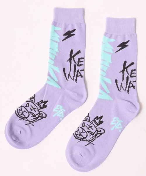 MISHKA(ミシカ)の「【MISHKA】mensソックス(ソックス/靴下・メンズ・ブラック/グリーン/ライトパープル・FREE)」の3枚目の写真