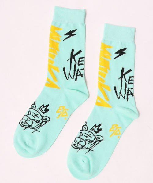 MISHKA(ミシカ)の「【MISHKA】mensソックス(ソックス/靴下・メンズ・ブラック/グリーン/ライトパープル・FREE)」の2枚目の写真