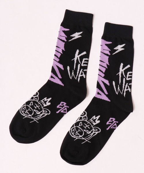 MISHKA(ミシカ)の「【MISHKA】mensソックス(ソックス/靴下・メンズ・ブラック/グリーン/ライトパープル・FREE)」の4枚目の写真