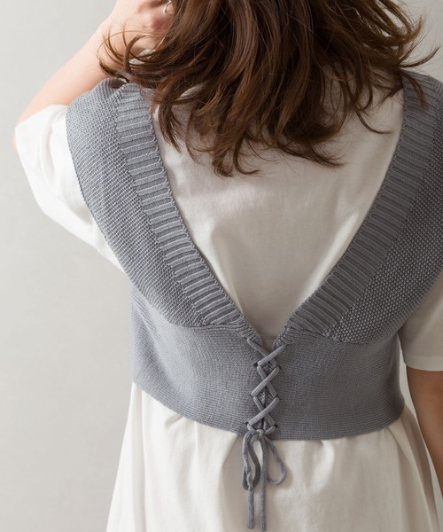 SpRay(スプレイ)の「ビスチェアンサンブル(アンサンブル・レディース・ベージュ/ブラック/ブルー/オリーブ・FREE)」の4枚目の写真