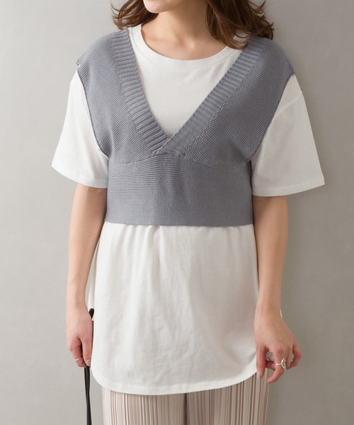 SpRay(スプレイ)の「ビスチェアンサンブル(アンサンブル・レディース・ベージュ/ブラック/ブルー/オリーブ・FREE)」の9枚目の写真