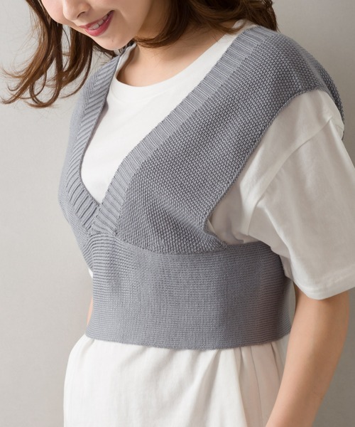 SpRay(スプレイ)の「ビスチェアンサンブル(アンサンブル・レディース・ベージュ/ブラック/ブルー/オリーブ・FREE)」の14枚目の写真