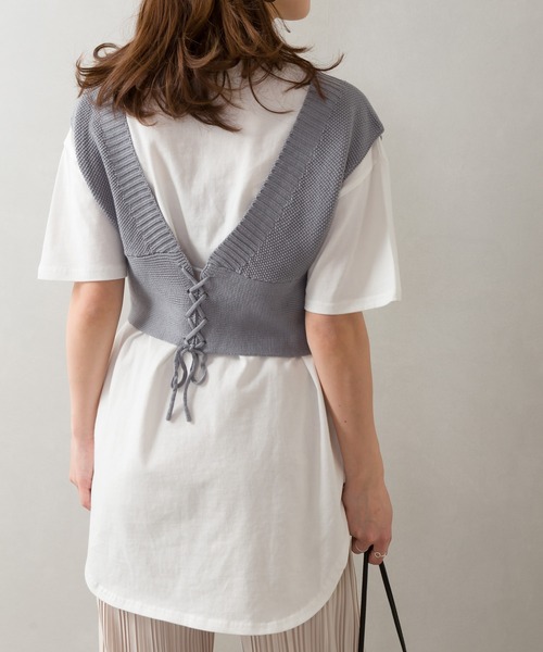 SpRay(スプレイ)の「ビスチェアンサンブル(アンサンブル・レディース・ベージュ/ブラック/ブルー/オリーブ・FREE)」の18枚目の写真