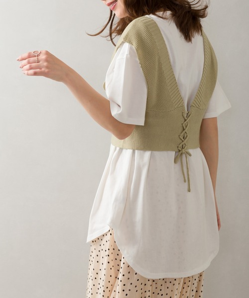 SpRay(スプレイ)の「ビスチェアンサンブル(アンサンブル・レディース・ベージュ/ブラック/ブルー/オリーブ・FREE)」の19枚目の写真