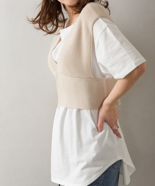 SpRay(スプレイ)の「ビスチェアンサンブル(アンサンブル・レディース・ベージュ/ブラック/ブルー/オリーブ・FREE)」の20枚目の写真