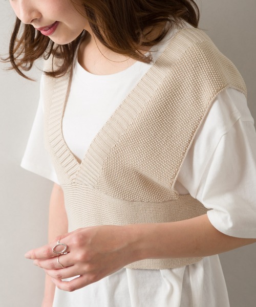 SpRay(スプレイ)の「ビスチェアンサンブル(アンサンブル・レディース・ベージュ/ブラック/ブルー/オリーブ・FREE)」の12枚目の写真