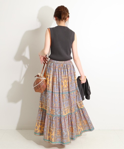 IENA LA BOUCLE バンダナプリントロングスカート　イエナ　ラブークル IENA LA BOUCLE（イエナラブークル）の「IENA LA BOUCLE