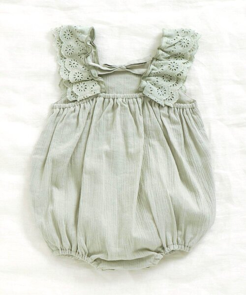 apres les cours（アプレレクール）の「ナチュラルコットンロンパス（ロンパース・キッズ・ベージュ/ミント・80/70）」の21枚目の写真