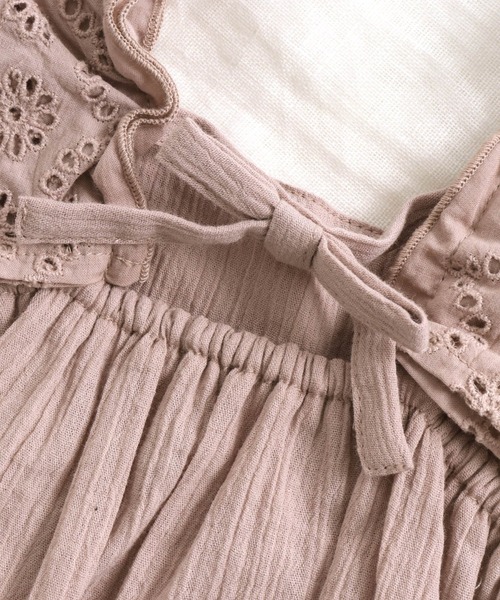 apres les cours（アプレレクール）の「ナチュラルコットンロンパス（ロンパース・キッズ・ベージュ/ミント・80/70）」の14枚目の写真