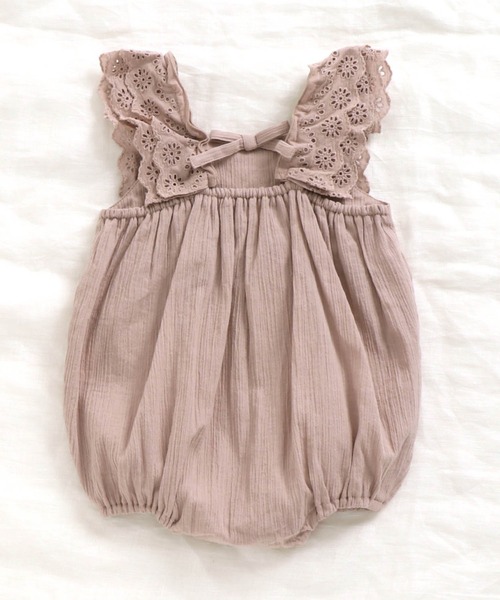 apres les cours（アプレレクール）の「ナチュラルコットンロンパス（ロンパース・キッズ・ベージュ/ミント・80/70）」の12枚目の写真