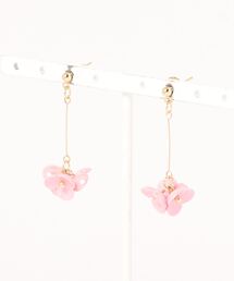 ゆらゆらフラワーピアス