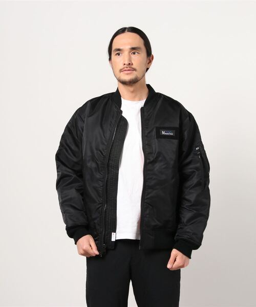 MANASTASH(マナスタッシュ)の「AVIREX × MANASTASH × BEAVER/アヴィレックス×マナスタッシュ×ビーバー SPECIAL MA-1 スペシャルエムエーワン(MA-1・メンズ・ブラック/セージグリーン・MEDIUM/X-LARGE/LARGE)」の2枚目の写真