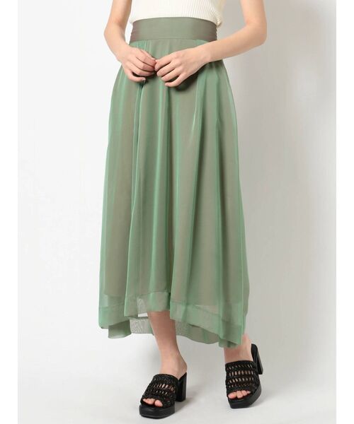 MURUA（ムルーア）の「オーロラシアースカート（スカート・レディース・ダークグレー/グレー/グリーン/パープル/ブラック・FREE）」の10枚目の写真