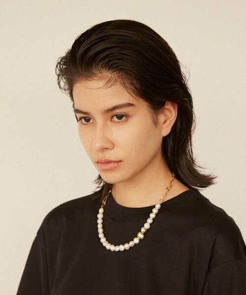 Preek（プリーク）の「＜PREEK＞BAROQUE PEARL CHAIN NECKLACE 42 