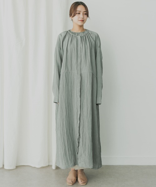 KBF+（ケービーエフプラス）の「KBF+　ワッシャーサテンライトコート（その他アウター・レディース・ベージュ系その他/グレー系その他・ONE）」の6枚目の写真