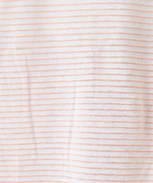 Omekashi（オメカシ）の「ボーダーバックシャンメロウTシャツ（Tシャツ/カットソー・レディース・ピンク/ブラック・FREE）」の18枚目の写真