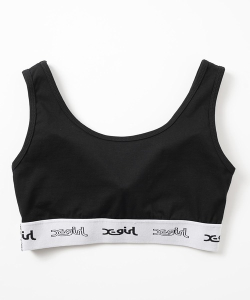 X-girl（エックスガール）の「LOGO BRA TOP（ブラジャー・レディース・ライトパープル/ブラック/オレンジ・S/M）」の12枚目の写真