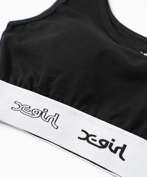 X-girl（エックスガール）の「LOGO BRA TOP（ブラジャー・レディース・ライトパープル/ブラック/オレンジ・S/M）」の16枚目の写真