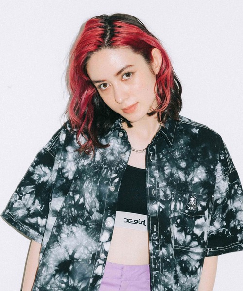 X-girl（エックスガール）の「LOGO BRA TOP（ブラジャー・レディース・ライトパープル/ブラック/オレンジ・S/M）」の14枚目の写真