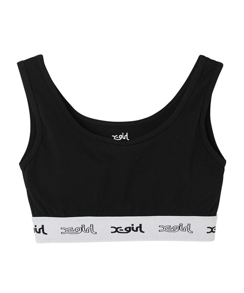 X-girl（エックスガール）の「LOGO BRA TOP（ブラジャー・レディース・ライトパープル/ブラック/オレンジ・S/M）」の9枚目の写真