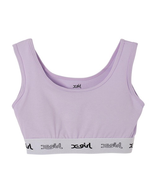 X-girl（エックスガール）の「LOGO BRA TOP（ブラジャー・レディース・ライトパープル/ブラック/オレンジ・S/M）」の15枚目の写真