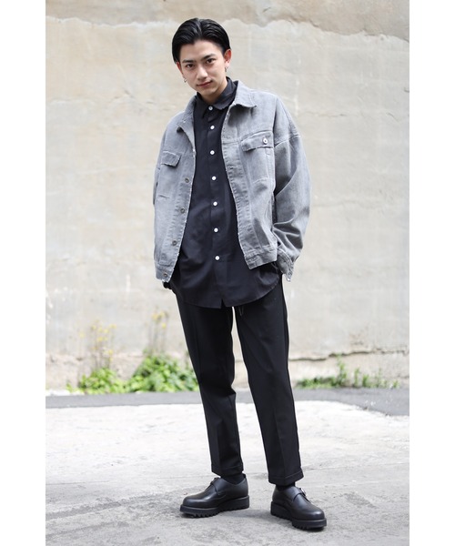 CREARE -LINO-(クレアーレリノ)の「オーバーサイズ ダメージ加工 デニムジャケット<ZOZOTOWN限定アイテム>(デニムジャケット・メンズ・ブラック/グレー/ブルー・FREE)」の22枚目の写真