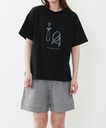 drawingモチーフプリントTee