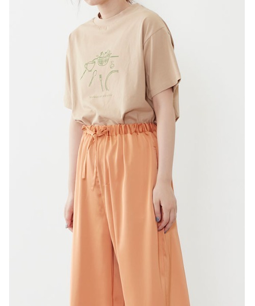 POU DOU DOU（プードゥドゥ）の「drawingモチーフプリントTee（Tシャツ/カットソー・レディース・ブラック/ベージュ/オフホワイト・3）」の20枚目の写真