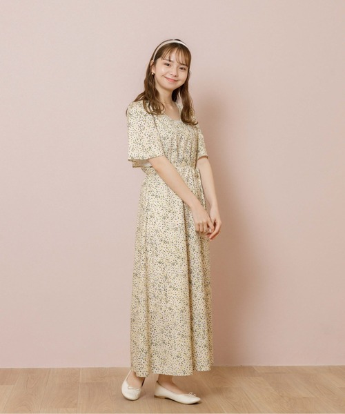 flower(フラワー)の「リラックスフラワーズワンピース(ワンピース・レディース・ネイビー/イエロー/グリーン・FREE)」の14枚目の写真