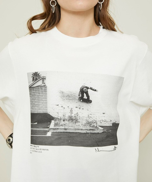 JANE SMITH / JOHN SMITH（ジェーンスミスジョンスミス）の「【JANE SMITH(ジェーンスミス)】JACK FARDELLウォールライドグラインドドロップショートスリーブTシャツ/JACK FARDELL WALL RIDE GRIND DROP S/S T-SHIRT（Tシャツ/カットソー・レディース・ブラック/ホワイト・SMALL）」の11枚目の写真