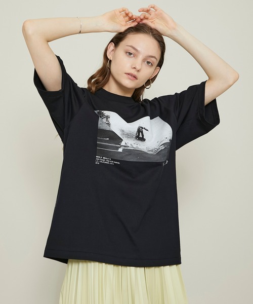 JANE SMITH / JOHN SMITH（ジェーンスミスジョンスミス）の「【JANE SMITH(ジェーンスミス)】JACK FARDELLウォールライドグラインドドロップショートスリーブTシャツ/JACK FARDELL WALL RIDE GRIND DROP S/S T-SHIRT（Tシャツ/カットソー・レディース・ブラック/ホワイト・SMALL）」の22枚目の写真