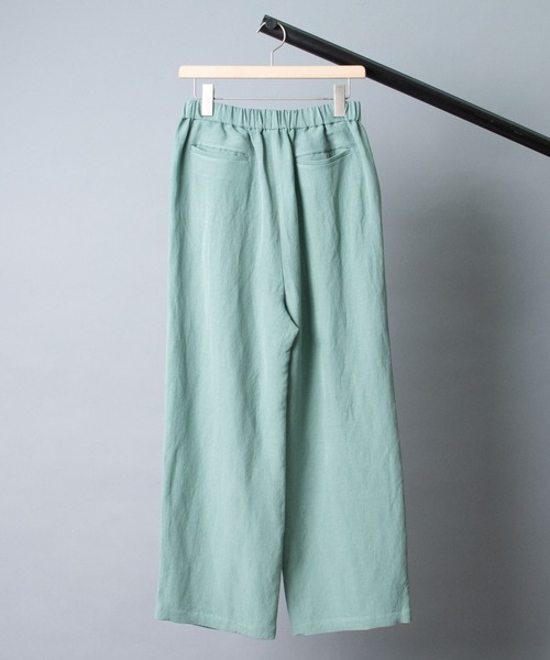 Fantastic Days（ファンタスティックデイズ）の「【 FANTASTICDAYS / ファンタスティックデイズ 】 レーヨンリネンタックパンツ（その他パンツ・レディース・ライトグリーン・40/38/36）」の2枚目の写真