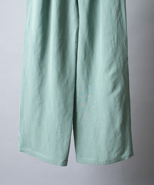 Fantastic Days（ファンタスティックデイズ）の「【 FANTASTICDAYS / ファンタスティックデイズ 】 レーヨンリネンタックパンツ（その他パンツ・レディース・ライトグリーン・40/38/36）」の4枚目の写真