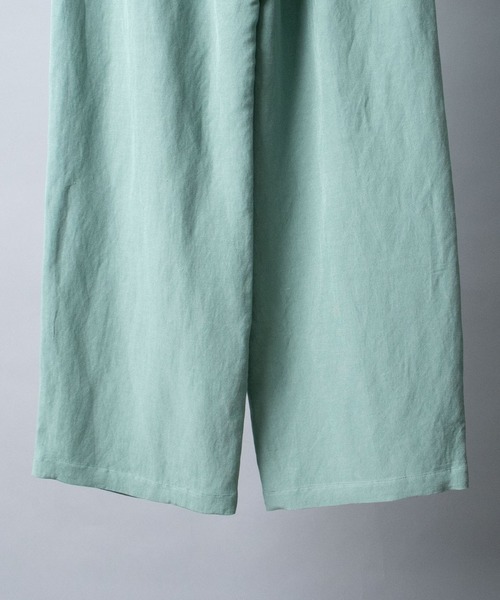 Fantastic Days（ファンタスティックデイズ）の「【 FANTASTICDAYS / ファンタスティックデイズ 】 レーヨンリネンタックパンツ（その他パンツ・レディース・ライトグリーン・40/38/36）」の8枚目の写真