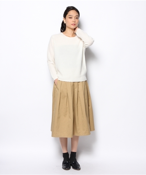 SHIPS for women（シップスフォーウィメン）の「【GINZA 12月号掲載】カシミヤ　アゼ 7G　プルオーバー（ニット/セーター・レディース・オフホワイト/グレー/ピンク/ブルー・ONE SIZE）」の8枚目の写真