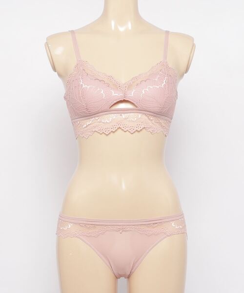 SFW(エスエフダブリュー)の「ノンワイヤー セクシーランジェリーセット(ブラ&ショーツ・レディース・ホワイト/ブラック/ネイビー/グレー/ピンク・LL/S/M/L)」の7枚目の写真