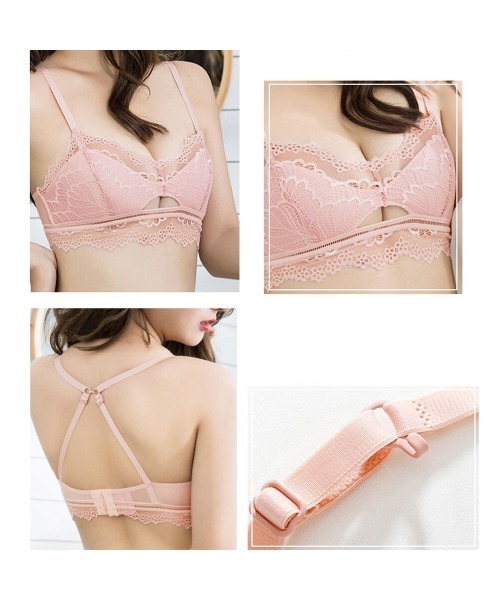 SFW(エスエフダブリュー)の「ノンワイヤー セクシーランジェリーセット(ブラ&ショーツ・レディース・ホワイト/ブラック/ネイビー/グレー/ピンク・LL/S/M/L)」の12枚目の写真