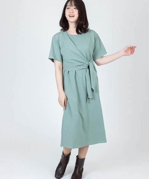 ワンピース ドレスウエストデザインコットンワンピース ワンピース C R E A M クリーム のファッション