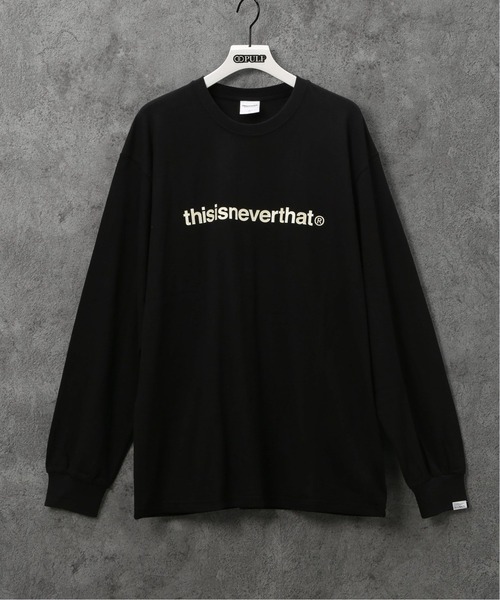 Tシャツ・カットソー thisisneverthat T-Logo L/S Tee 4FT781 T-Logo-L-S-Tee-LIGHT-NAVY1.jpg