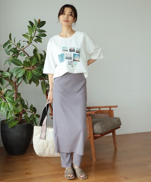 BAYFLOW（ベイフロー）の「レギパンセットスカート（レギンス/スパッツ・レディース・ブラック/モカ/ラベンダー・SMALL/MEDIUM）」の3枚目の写真