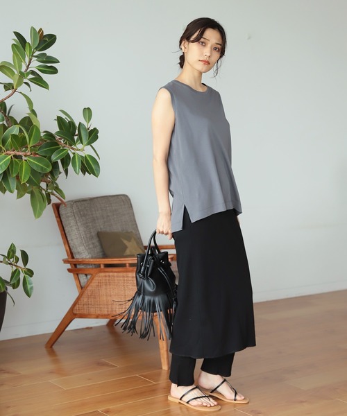 BAYFLOW（ベイフロー）の「レギパンセットスカート（レギンス/スパッツ・レディース・ブラック/モカ/ラベンダー・SMALL/MEDIUM）」の2枚目の写真